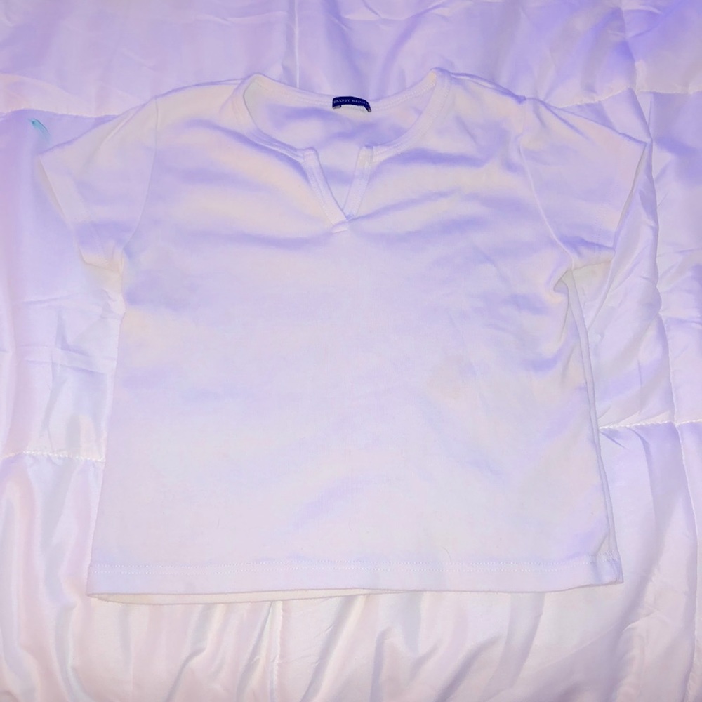 Brandy white basic top